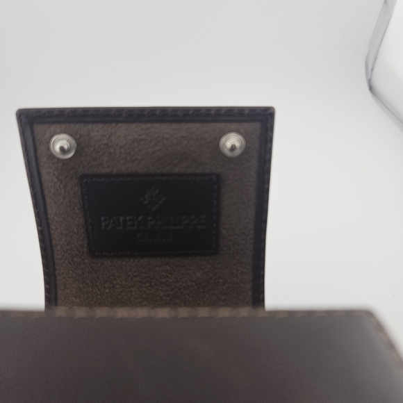 Patek Philippe dark brown leather travel watch carry case - Picture 11 of 11
